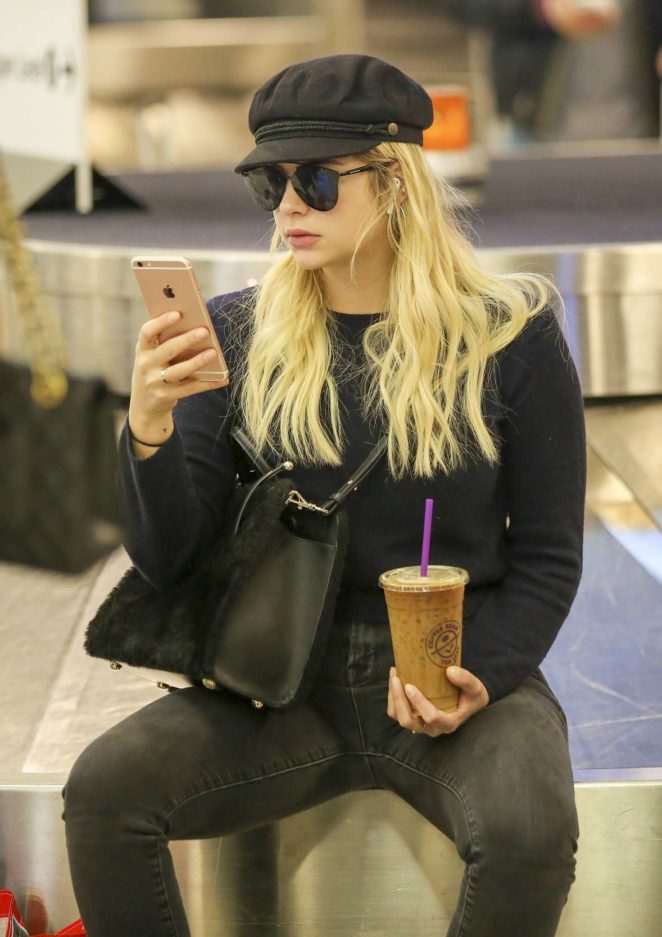 Ashley Benson at LAX International Airport in Los Angeles