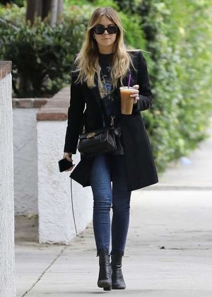 Ashley Benson in Jeans and Coat – Out in LA | GotCeleb