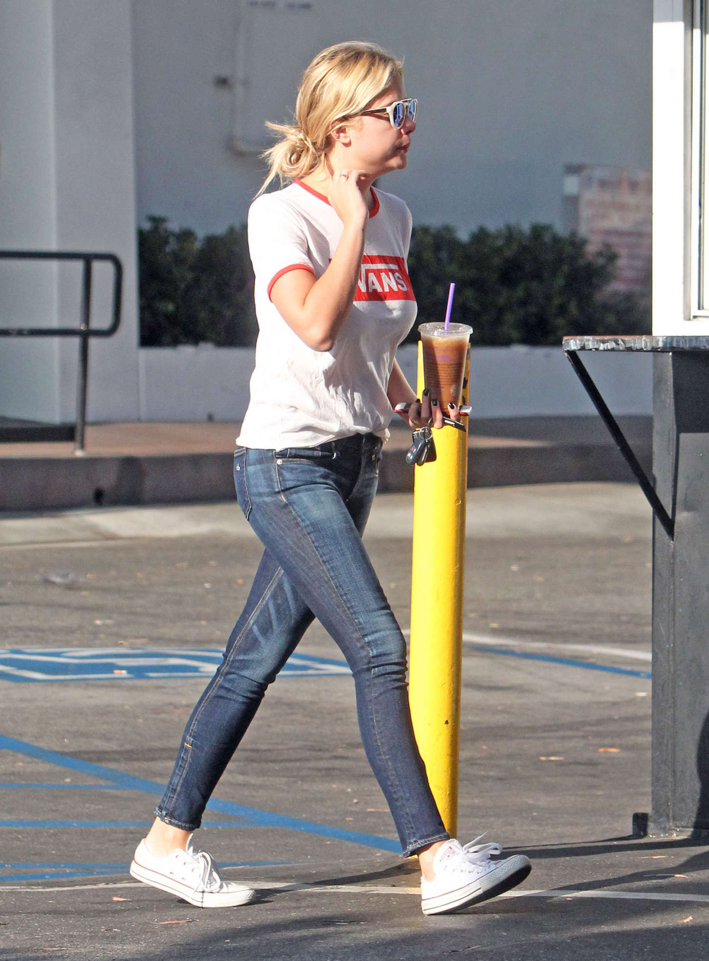 Ashley Benson in Jeans out in West Hollywood