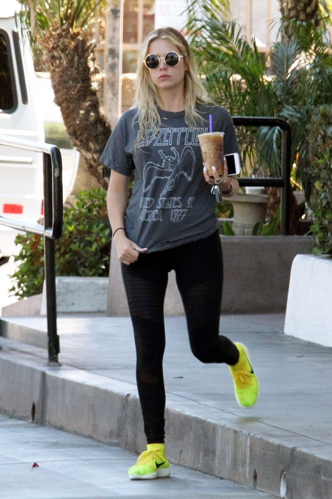 Ashley Benson in Tight Leggings out in West Hollywood