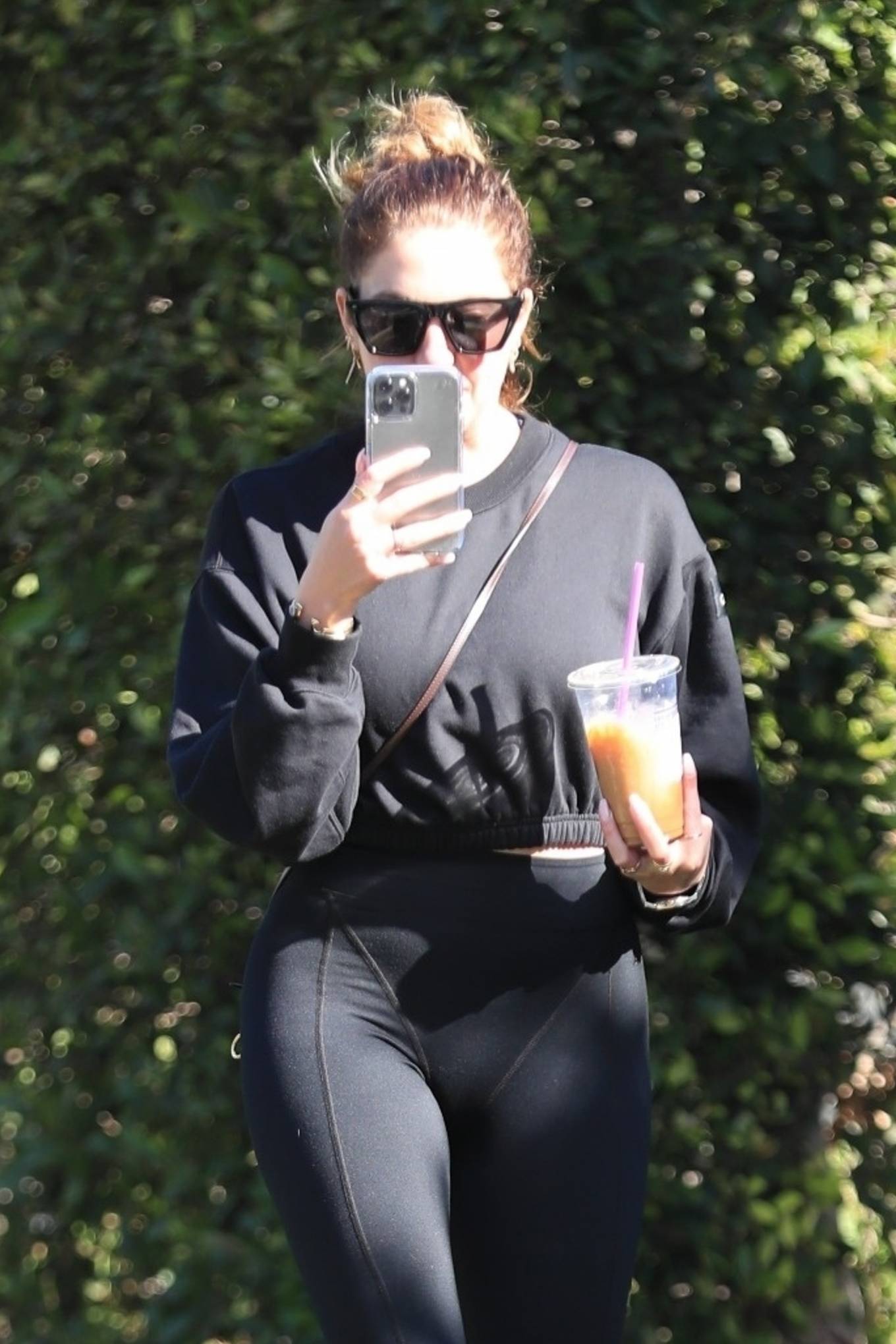 Ashley Benson - Leaving a pilates class in West Hollywood