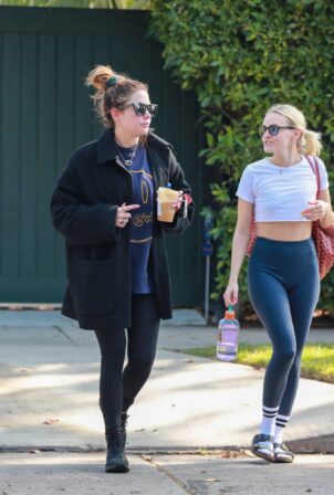 Ashley Benson - Leaving pilates session in West Hollywood