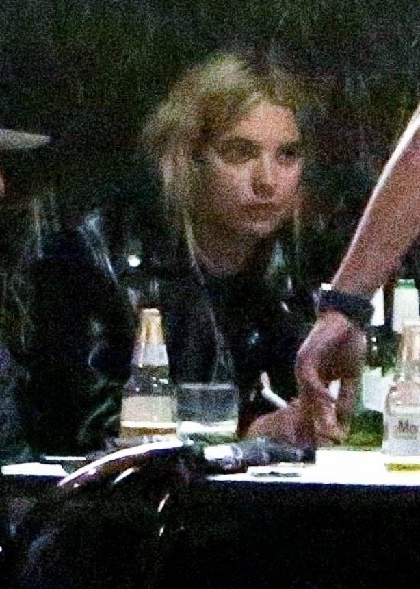 Ashley Benson - Out for a drinks with friends in Echo Park - California
