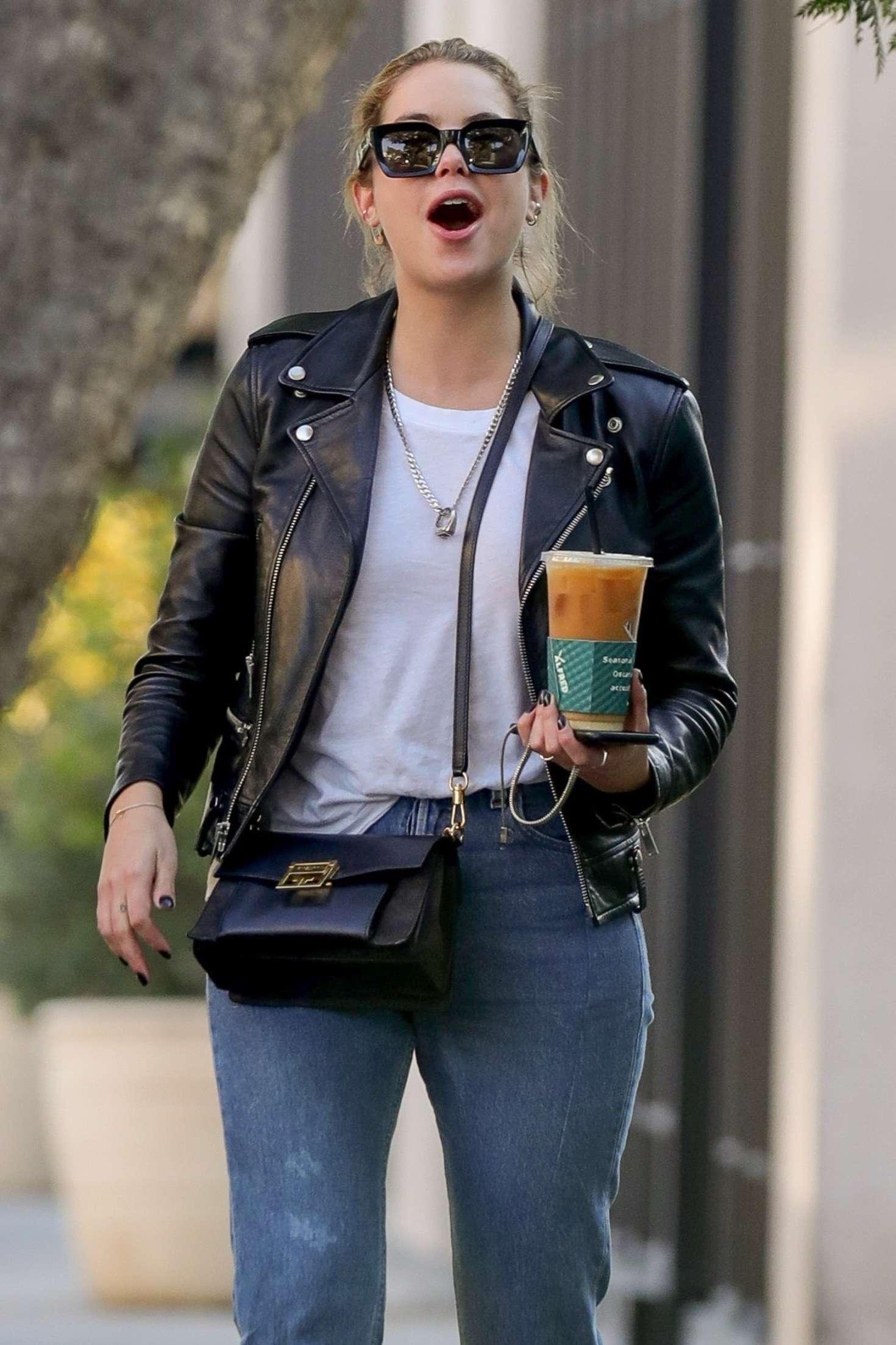 Ashley Benson - Out for coffee at Alfred's in West Hollywood