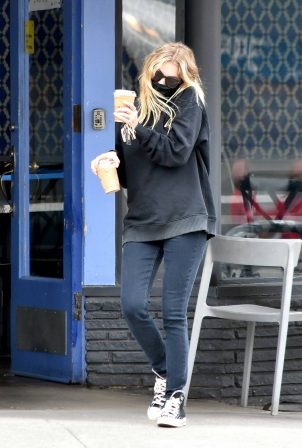Ashley Benson out getting coffee in Los Angeles