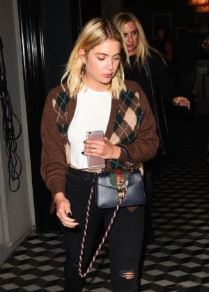 Ashley Benson - Out to dinner at Craigs in LA