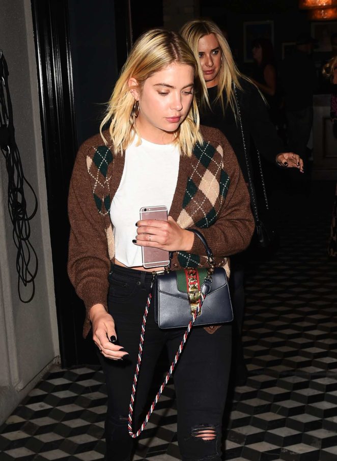Ashley Benson - Out to dinner at Craigs in LA