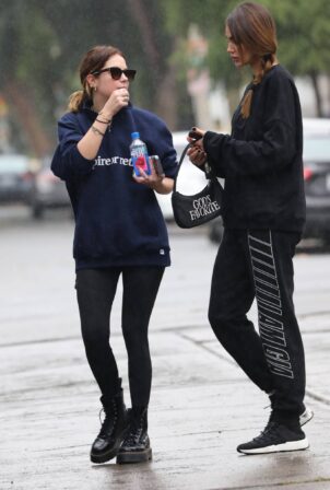 Ashley Benson - Seen exiting a Pilates class in West Hollywood