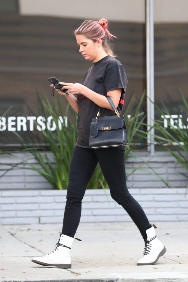 Ashley Benson - Seen while leaving a salon in Los Angeles