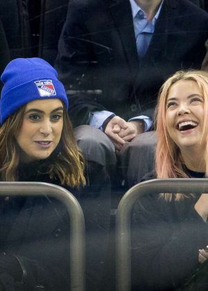 Ashley Benson - Toronto Maple Leafs Vs. New York Rangers Game in NY