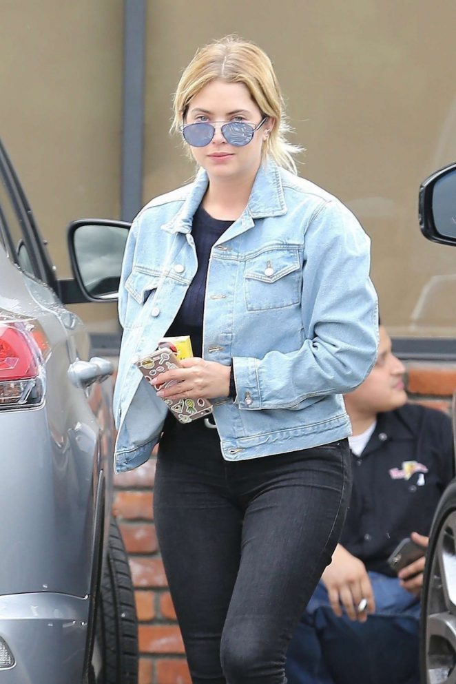 Ashley Benson with friends out in Hollywood