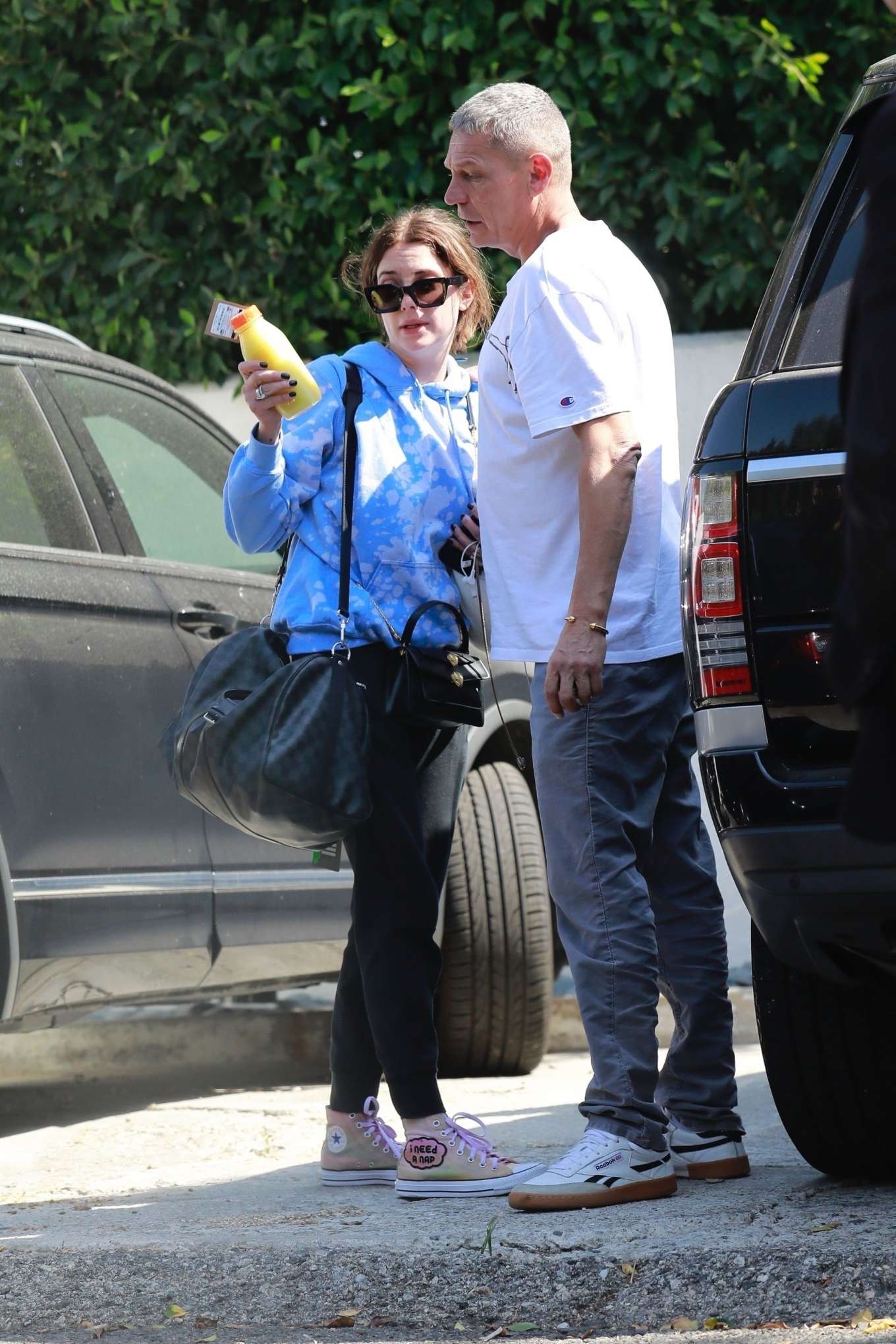 Ashley Benson with her father in LA-17 | GotCeleb