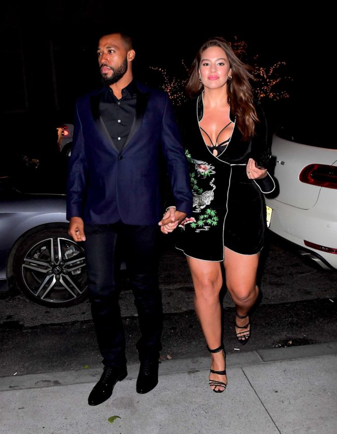 Ashley Graham - Arrived to Joe Jonas and Sophie Turner's Engagement party in NYC