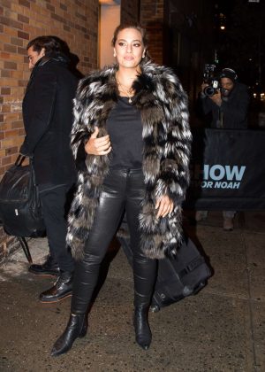 Ashley Graham - Arriving at The Daily Show with Trevor Noah in NY
