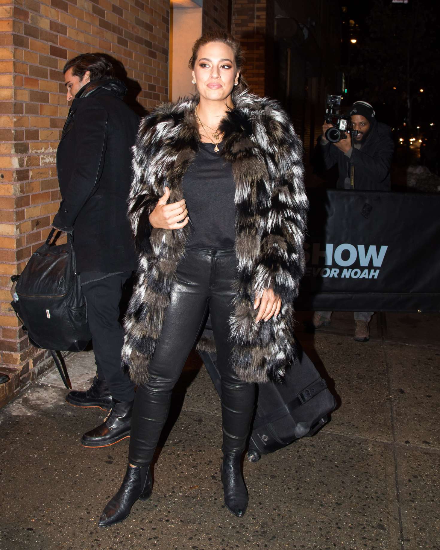 Ashley Graham - Arriving at The Daily Show with Trevor Noah in NY