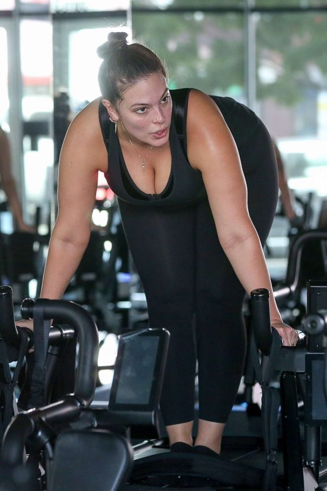 Ashley Graham at the gym in Los Angeles
