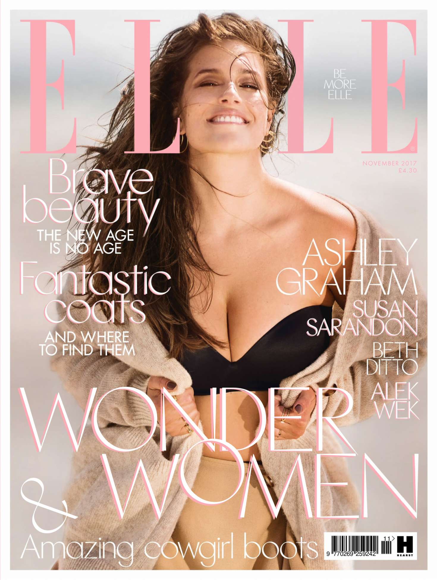 Ashley Graham - Elle UK Magazine (November 2017)