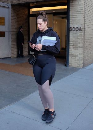Ashley Graham in Leggings out in New York City