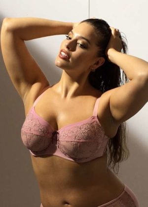 Ashley Graham on the set of a photoshoot for Addition Elle in Montreal