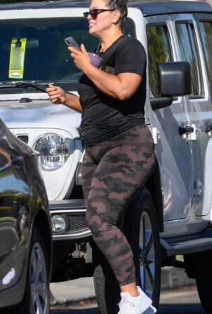Ashley Graham - Seen after a workout in Los Angeles