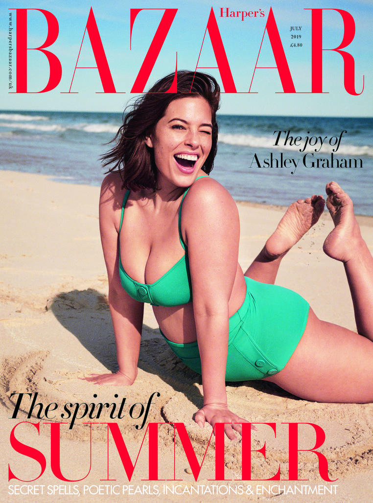 Ashley Graham â€“ UK Harpers Bazaar (July 2019)