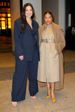 Ashley Graham - With Emma Grede Leave CBS Studios in New York