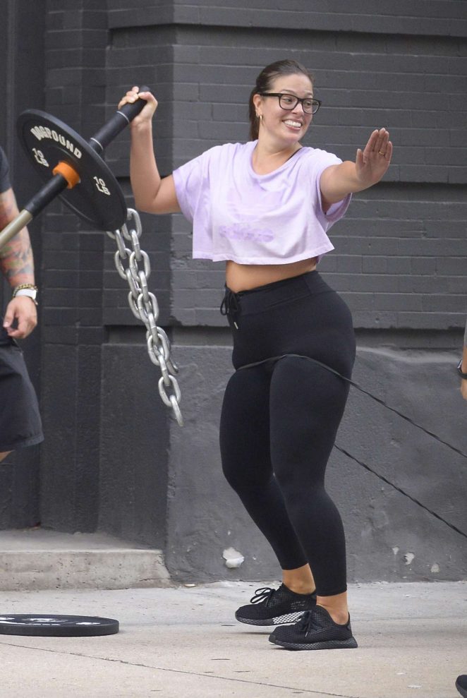 Ashley Graham - Work out at The Dogpound gym in Manhattan