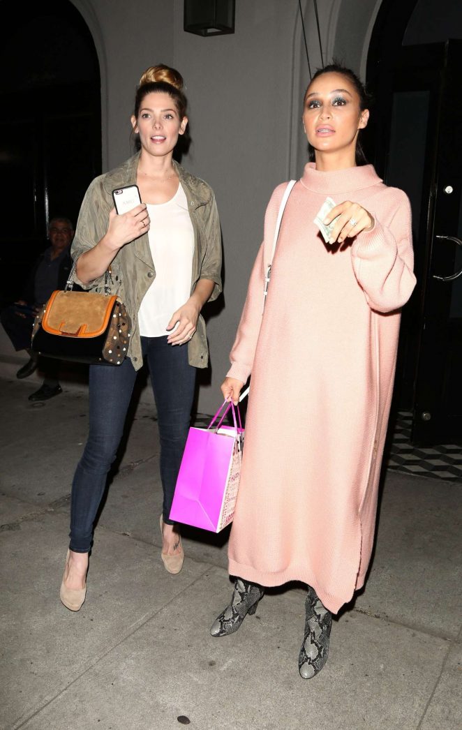 Ashley Greene and Cara Santana night out in Los Angeles