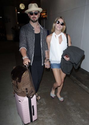 Ashley Greene and Paul Khoury at LAX airport in Los Angeles