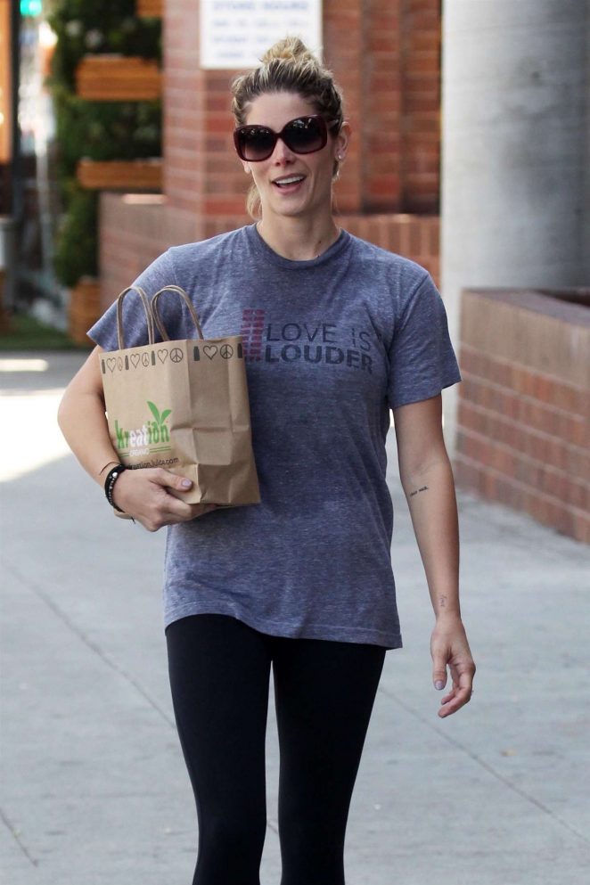 Ashley Greene at Kreation Organic Juicery in West Hollywood