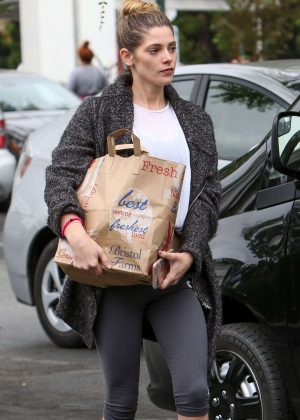 Ashley Greene Grocery Shopping at Bristol Farms in West Hollywood