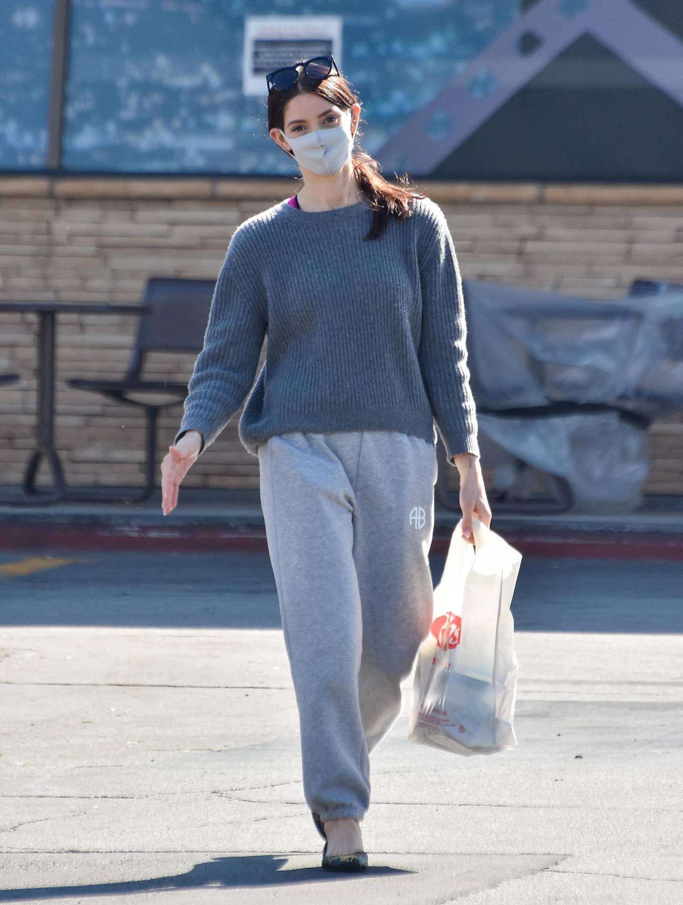 Ashley Greene - In a grey sweatpants seen while out in Los Angeles