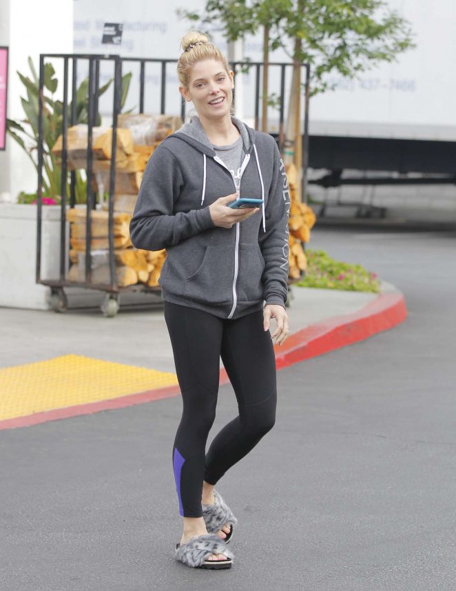 Ashley Greene in Leggings shopping in Beverly Hills
