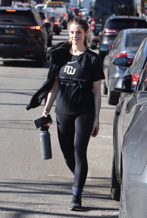 Ashley Greene - Seen after a workout at Training Mate Gym in Studio City
