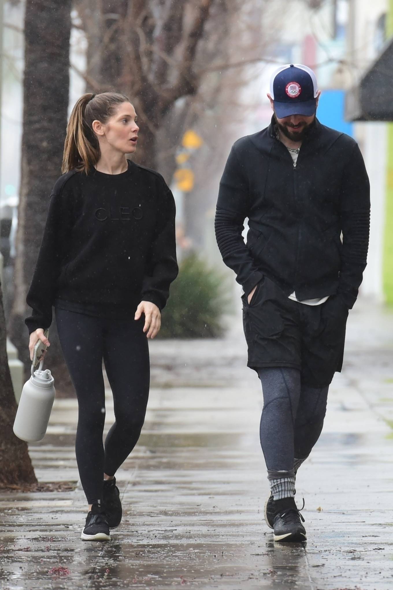 Ashley Greene 2023 : Ashley Greene – With Paul Khoury out for a workout together in Studio City-06