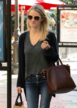 Ashley Hinshaw Shopping at Grove in West Hollywood