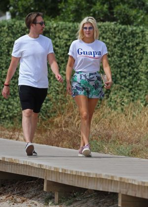 Ashley James on holiday in Spain