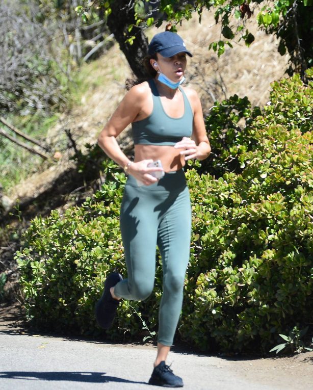 Ashley Madekwe - Out for a morning jog in the Hollywood Hills