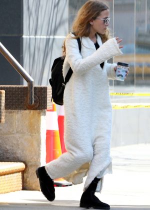 Ashley Olsen Arrives at work in New York City