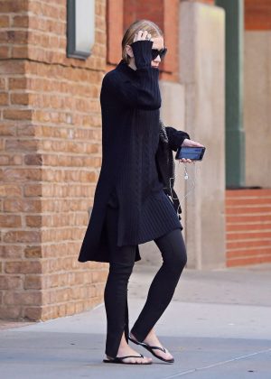 Ashley Olsen in Black out in Tribeca