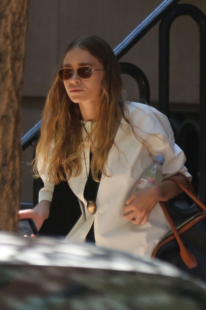 Ashley Olsen out in the West Village