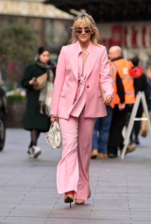 Ashley Roberts - In pink Seen at the Global Radio studios in London