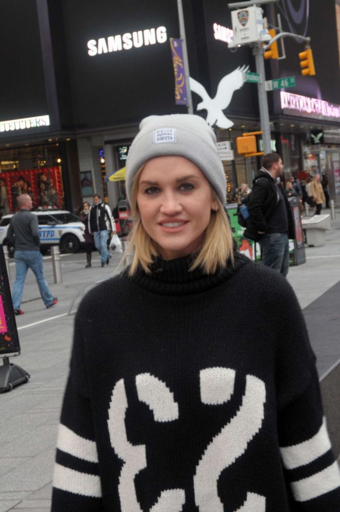 Ashley Roberts in Times Square New York