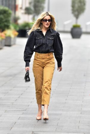 Ashley Roberts - Pictured after the Heart Radio Breakfast show