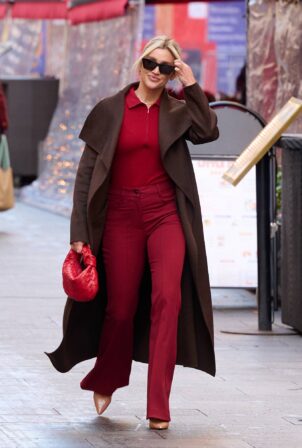 Ashley Roberts - Pictured leaving Global Radio, Leicester Square in London