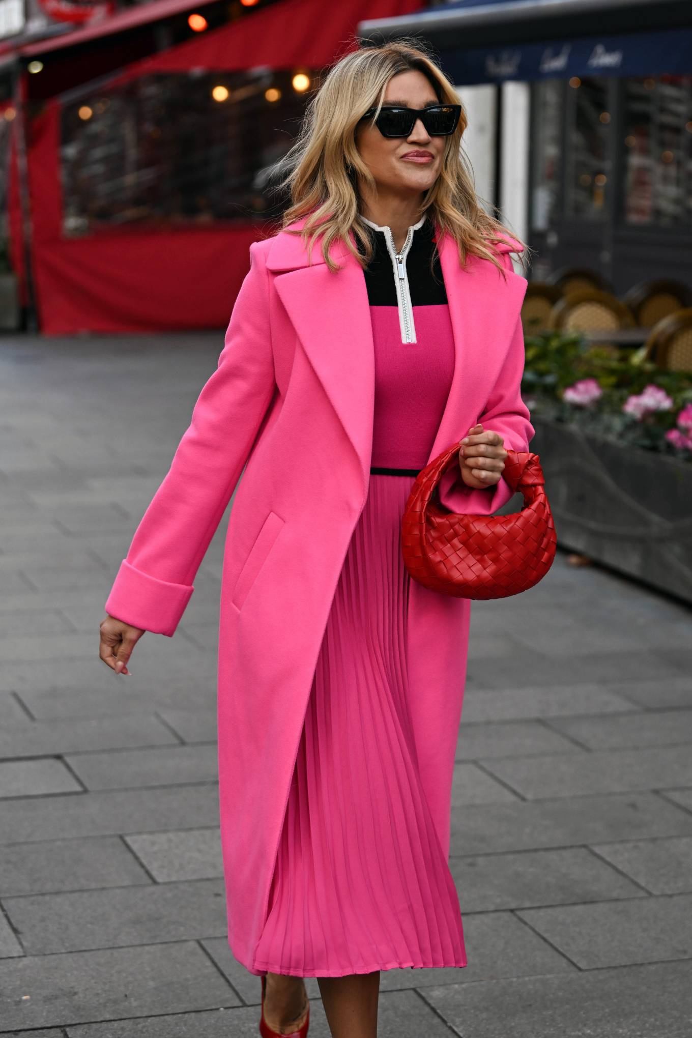 Ashley Roberts - Pictured leaving the Global Radio studios in London