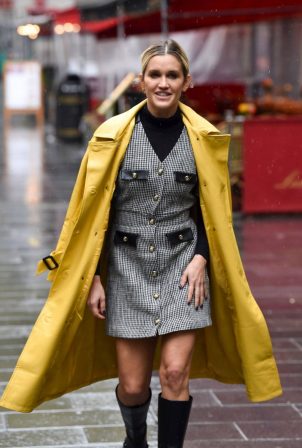 Ashley Roberts - spotted leaving Global Studios in London