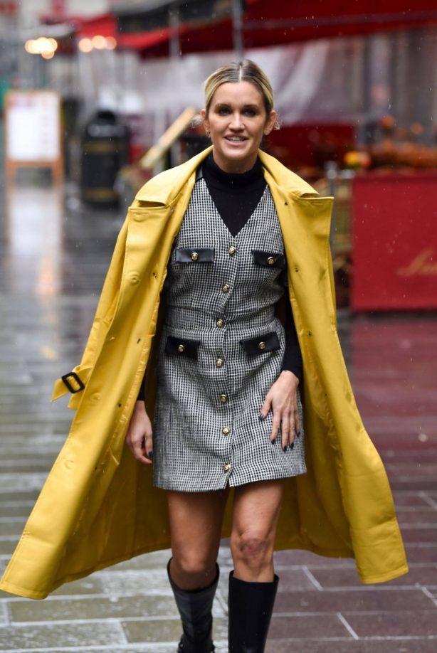Ashley Roberts - spotted leaving Global Studios in London
