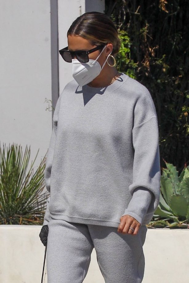 Ashley Tisdale - All in gray while out shopping in Beverly Hills