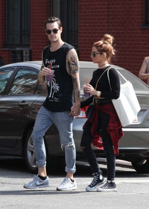 Ashley Tisdale and Christoper out in SoHo